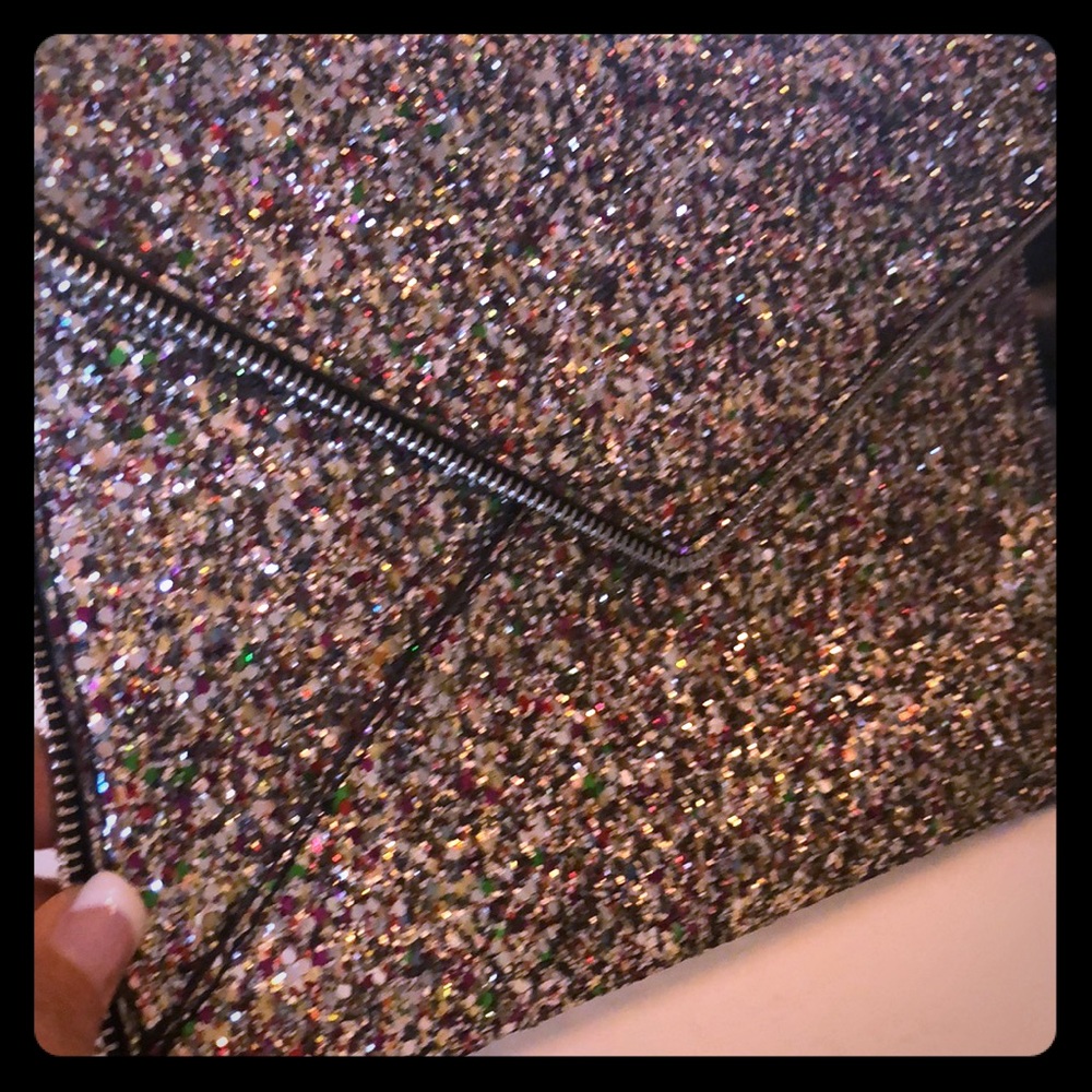 Rebecca Minkoff Multicolor Glitter Clutch